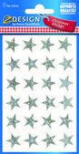 Z-Design 52256 Naklejka bożonarodzeniowa srebrne gwiazdy 1 arkusz
