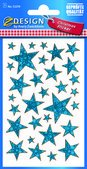 Z-Design 52259 Naklejka bożonarodzeniowa niebieskie gwiazdki 1 arkusz